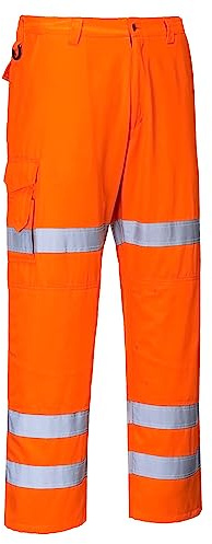 Portwest RT49 Hi-Vis Drei-Band-Arbeitshose Orange, L