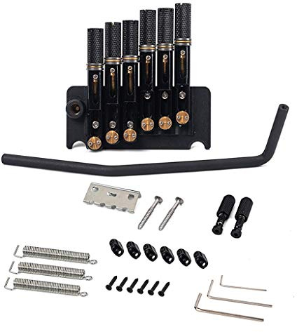 Alnicov Tremolo-System mit Saitenhalter für E-Gitarre, 6 Saiten, Headless-Gitarre, Ersatzwerkzeug