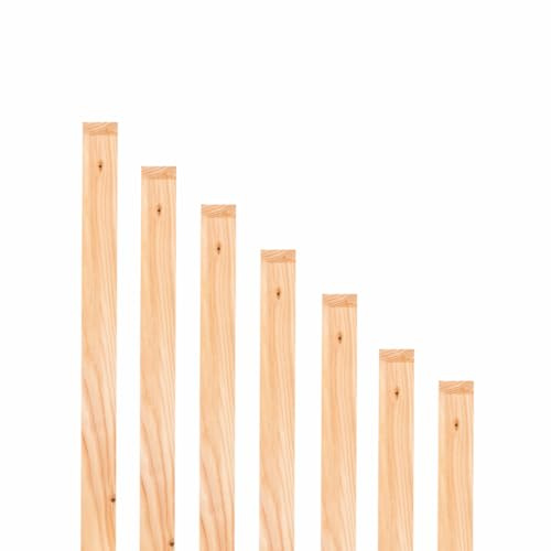 Mega Holz Zaunlatten Paket  Sylt 10 Stück aus Lärchenholz 120 cm Höhe Zaun Brett Zaunbrett Gartenzau Holzzaun