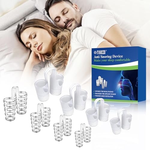 8 Stück Schnarchstopper,Nasenspreizer,Nasenspreizer Besser Atmen,Nasenatmungsdilatator,Anti Schnarch,Anti Schnarch Nasenclip für Besseren Atmen und Schlaf