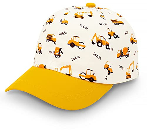 Jan & Jul Jungen 100% Baumwoll-Sonnenhut, verstellbare Baseballkappe für Kleinkinder (Kleine Buddler, 2-5 Jahre)