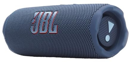 JBL Flip 7, kabelloser tragbarer Bluetooth-Lautsprecher, 16 Stunden Akkulaufzeit, IP68 wasserdicht, Staub- und stoßfest, JBL Pro Sound mit AI Boost, Auracast Multi-Speaker-Verbindung, Blau