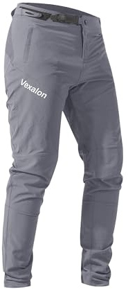 VEXALON Mountainbike-Hose, BMX-Fahrradhose für Herren, schnelltrocknende, leichte, atmungsaktive Downhill-Fahrradhose, Grau, 48 DE