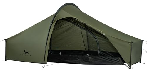TOMOUNT Bivy Zelt Ultralight 15D Nylon 1 Person wasserdichtes Biwaksack kleines Packmaß Trekkingzelt grün Campingzelt für Outdoor Camping Wandern Reisen und Klettern