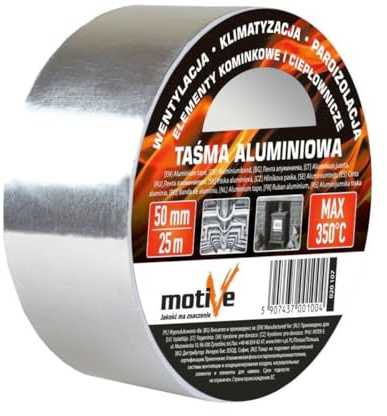AGROHIT x 350 °C Aluband, Aluminiumband, selbstklebende Kleberolle, 50 mm/25 m oder 50 mm/50 m 50 mm/25 m.