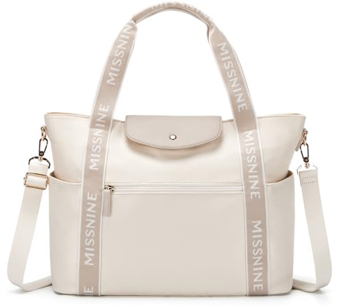 Missnine Handtasche Laptoptasche Damen 15,6-Zoll-Laptoptasche Tote Bag Leichte Arbeitstasche Shopper Tasche Damen Große Kapazität Computertasche Büroreisen