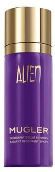 MUGLER Alien Parfümierendes Deo-Spray, Damen-Parfum, Amberartiger, holziger und blumiger Duft, Außergewöhnlicher Duft, 100 ml