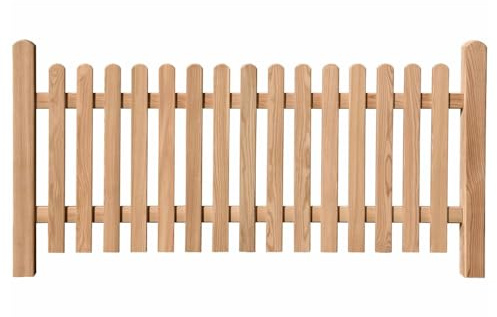 Vorgartenzaun Lärche 180x80 cm – Holzzaun-Set GENUA für DIY Selbstmontage – PEFC-zertifiziert, wetterfest & nachhaltig – inkl. Edelstahlschrauben & Aufbauanleitung