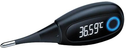 Beurer OT 30 BasalControl Smart, Basalthermometer zur Zykluskontrolle, mit Ovy Zyklus-App für hormonfreie Verhütung oder als Kinderwunsch-Unterstützung zur natürlichen Familienplanung, mit Bluetooth