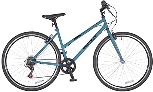 Wildtrak - Stahl-Trekkingrad, Erwachsene, 700C, 6 Gänge - Grün