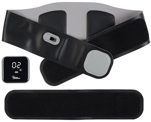 newgen medicals EMS Gürtel mit Wärme: 2in1-Akku-Bauchmuskeltrainer-Gürtel mit EMS-Technologie & Heizfunktion (Bauchtrainer, Bauchweggürtel, Muskel)