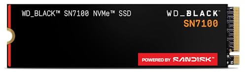 WD_BLACK SN7100 NVMe SSD 2 TB (High-Performance Gaming-Speicher, bis zu 7.250 MB/s Lesen, PCIe Gen4, Energieeffizienz, für Desktop, Laptop & Handheld-Spielekonsolen) - POWERED BY SANDISK