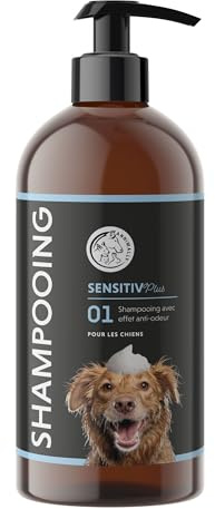 Annimally Sensitiv Plus Shampoo - Natürliches Hundeshampoo für Sensible Hunde & Welpen, Sanfte & ph-neutrale Reinigung mit Kokosöl, ohne Silikone, Parabene & künstliche Duftstoffe - 500 ml