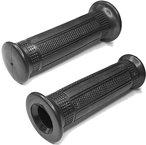 cyclingcolors Motorrad lenkergriffe Griffe 22mm (7/8") 24mm (1") universal Roller Moped Anti-rutsch motorradgriffe Gummi (schwarz)