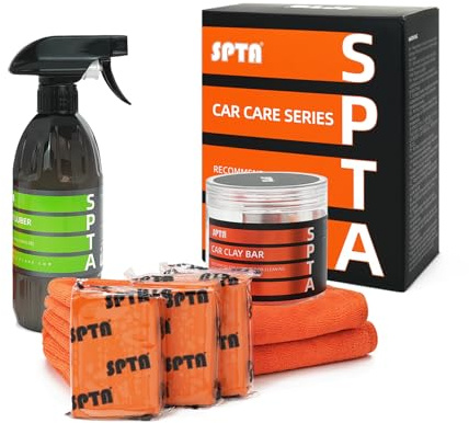 Reinigungsknete, Auto Car Clay Bar, SPTA 3tlg 100g Fachmann Reinigungsknetmasse Lackreiniger zur Beseitigung Industriestaub Flugrost