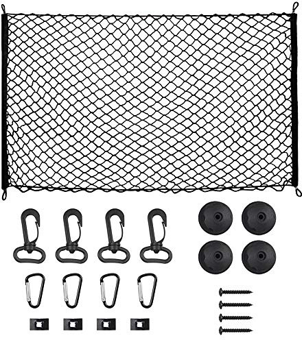 OTUAYAUTO Auto Kofferraum Netz, Auto Gepäcknetz aus Elastisch Nylon 115x60cm für meisten Fahrzeugtypen