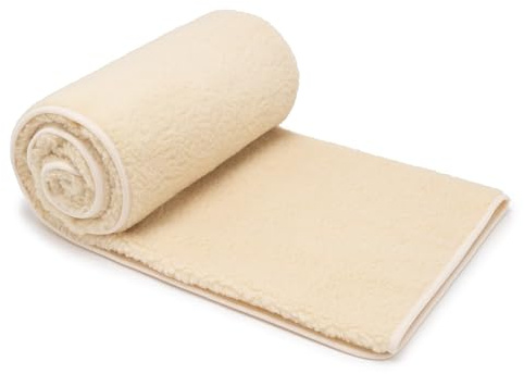 Best Wool Merino Wolldecke Schurwolle 140x200 cm - Kuscheldecke aus 100% Merino Schafwolle - Groß und Flauschige Decke Wolle - Gewicht 500g/m2 - Atmungsaktives Material
