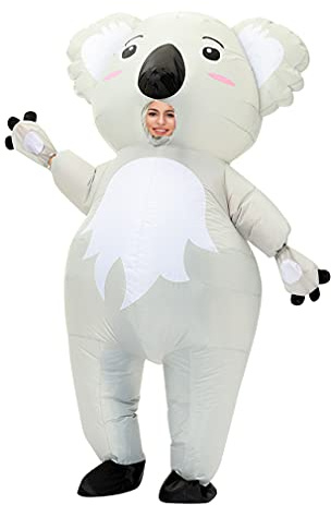 Arokibui Lustig aufblasbares Kostüm Blow up Outfits Weihnachten Halloween Anzug Festival Anzug