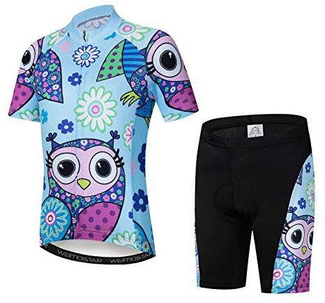 Radtrikot-Shorts Set gepolsterter Anzug Kinder-Fahrradoberteile Shirt Mountainbike-Fahren
