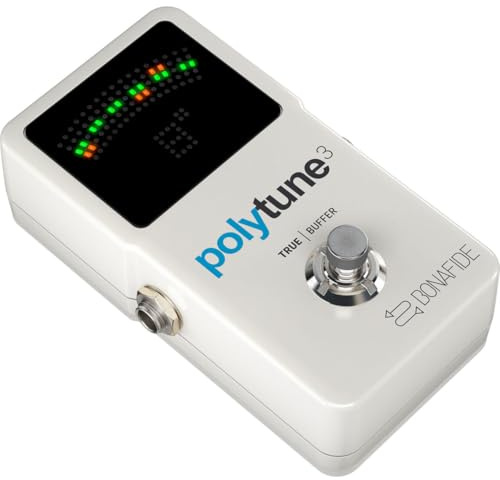 TC Electronic POLYTUNE 3 Ultrakompaktes Polyphones Stimmgerät mit Mehreren Stimmmodi und Integriertem BONAFIDE BUFFER
