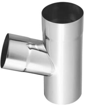 Dachrinne Fallrohrabzweig Y-Stück Titanzink Zambelli (100 mm auf 80 mm)