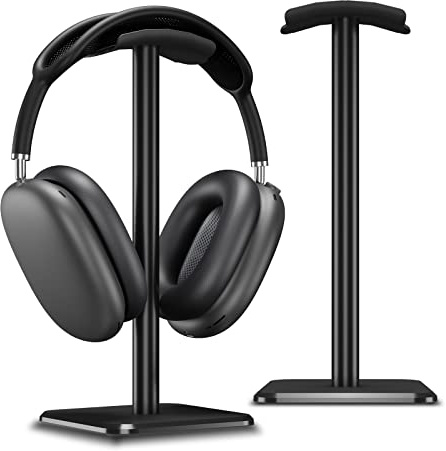 Alyvisun Headset Halterung [Gewichteter Fuß & höhere Höhe] Kopfhörer Atänder, Universeller Headset Ständer für alle Gaming-Headsets/Desktop-Kopfhörer(schwarz)