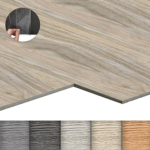 LZQ PVC Bodenbelag Vinylboden Selbstklebend mit Holz-Effekt, 36 Vinyl Fliesen 5,02m² Bodenfliesen Selbstklebend, Klebefliesen Boden Verschleißfest Wasserfest für Wohnzimmer Küche, Eiche Gewaschen