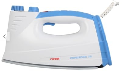 Rotel Professional Extra Dampfbügeleisen Edelstah-/ Keramiklsohle 5bar 800W hoher Dampfdruck beste Gleitfähigkeit kein Verbrennen/Versengen von Textilien … (Keramiksohle Blau)