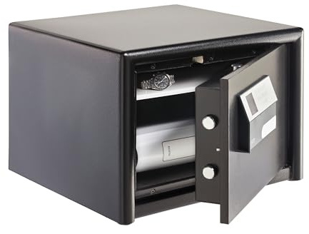 BURG-WÄCHTER Möbeltresor mit elektronischem Zahlenschloss, Combi-Line, Sicherheitsstufe S2, Feuerschutz LFS 30 P, VdS-geprüft, 27 l, 55 kg, CL 420 E, Schwarz