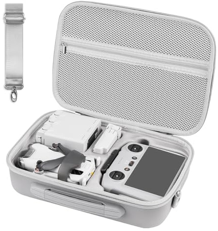 Puasok Tasche für DJI Mini 3/Mini3 Pro/Mini 4 Pro Fly More Combo Drohne | Aufbewahrungstasche, Wasserdicht Reisetasche Tragetasche für DJI RC Controller und Anderem Zubehör, für Drohne Schutz