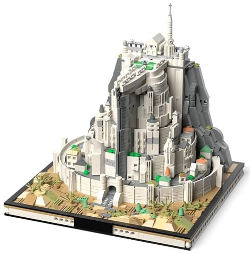QGGQ Architecture Klemmbausteine Ideas Mini Bausteinen, Film STEM Lord Magic Moc Rings deko Geschenk für Erwachsene Jungen ab 8-16+ Nicht Kompatibel Mit Lego 1680pcs