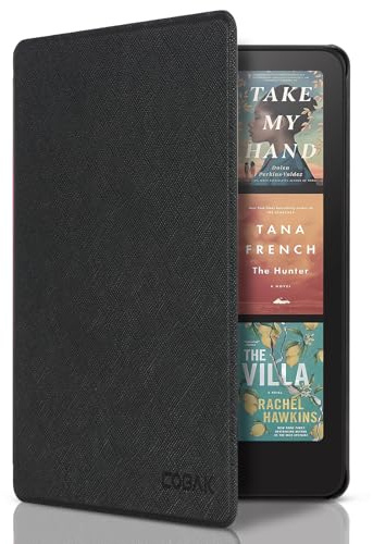 CoBak Hülle für 7 Zoll Kindle Paperwhite 12th Gen 2025/2024 und Kindle Colorsoft Signature Edition - Völlig Neue Smart Cover mit Auto Schlaf/Aufwach, Schwarz