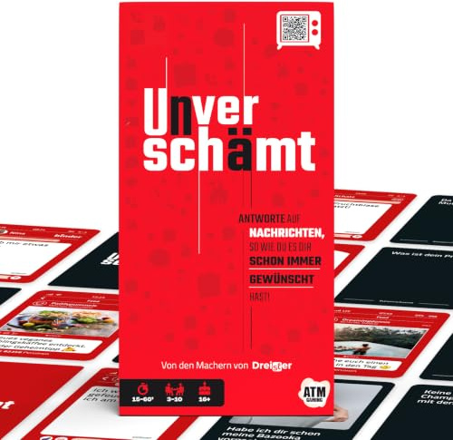 Dreister UNVERSCHÄMT Gesellschaftsspiele für Erwachsene - Designed in Deutschland - Kartenspiel mit 480 Karten - Lustige Spiele für Erwachsene - Geschenkidee für Weihnachten und Silvester