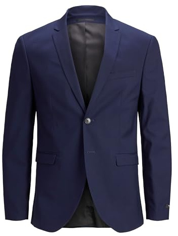 Jack & Jones Herren Jprfranco Blazer Ps Noos Sakko 12202681,Medieval Blue,66 Große Größen