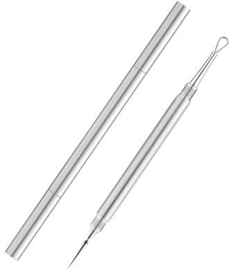 Pickel Ausdrücken Werkzeug,Mitesserentferner Edelstahl Lanzettennadel Akne Komedonenquetscher Pickelentferner Mitesser Entferner Blackhead Remover Tool Milien Entfernen Nadel,für Comedone Extractor