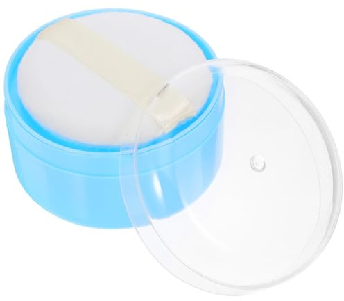 Minkissy Baby Puderquaste Tragbar Babypuder Puffbehälterbox Kind Bade Körper Puderdose Babykörper Pulverbehälter Hautfreundlich