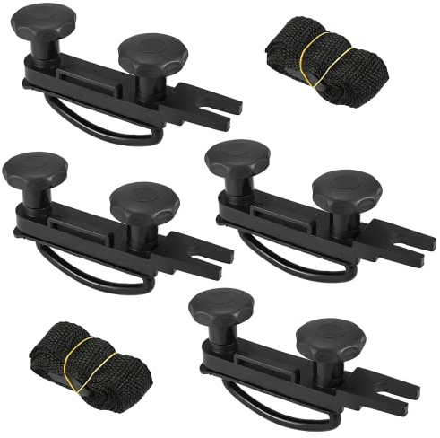 4 Stück Dachbox Befestigung U Bügel, Universal Auto Van Montage Fitting Kit, U-Halterung mit 8 Sicherungsmuttern, 85 mm Innenbreite, Dachbox Halterung Installationszubehörsatz
