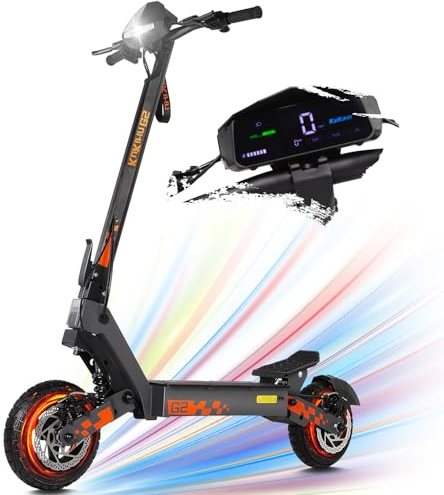 Kukirin G2 E Scooter, Elektroroller, 48V 15Ah Elektro Roller, Fährt 55 Km Faltbarer E Roller Offroad, Räder 10 Zoll All-Terrain, doppelte Federung, LED-Touch-Display