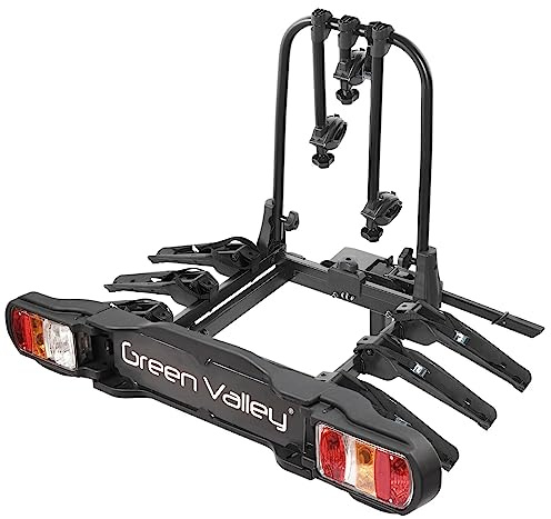 VDP eBike Fahrradträger für Anhängerkupplung Fahrrad Heckträger Radträger - Discovery 3 - für 3 Fahrräder - 60kg Zuladung - am Fahrzeug klappbar - kompaktes Faltmaß - TÜV