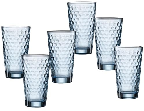 Ritzenhoff & Breker Longdrinkgläser-Set Favo, 6-teilig, Blau, Glas