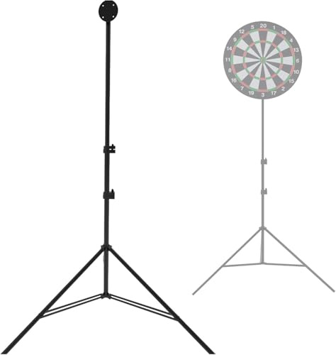 Dartboard Standard, Dartscheibe ständer,Dartständer verstellbare Höhe: 84-194cm, faltbar
