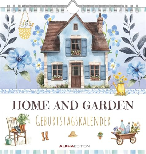 Home & Garden - Geburtstagskalender: immerwährender Wandkalender 23x23 cm - immerwährendes Kalendarium für Geburtstage & Jahrestage - Kalender für Zuhause, Büro & als Geschenk