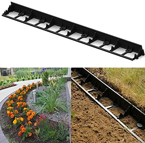 rg-vertrieb 10x Rasenkante Pflasterstein Pflasterkante Beeteinfassung Mähkante Kantenstein 45mm 58mm 78mm wählbar (45mm)