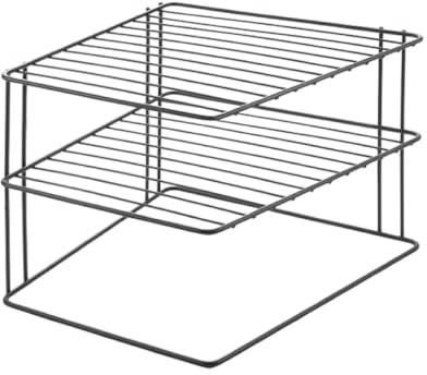 Metaltex Palio Lava Eckschrankeinsatz 2-Etg 25x25x19cm TouchTherm ,Schwarz,3 PIANI