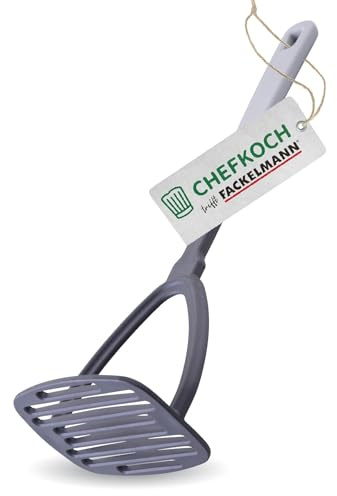 CHEFKOCH Kartoffelstampfer Köln – Hochwertiges Küchenwerkzeug aus Deutschland, Ideal für beschichtetes Kochgeschirr, aus hochwertigem Material, Hitzebeständig bis 270°C, Spülmaschinengeeignet