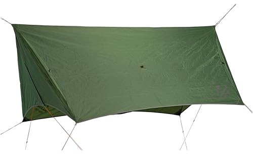 AMAZONAS Wing Tarp – Ultraleichtes Hängematten-Tarp mit variablem Rundum-Windschutz | 950 g | Ideal für Outdoor-Camping