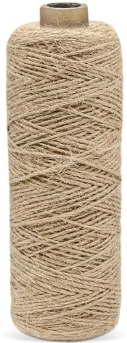 EOPUOZS 200m Jute-Schnur, 1mm Braun Juteschnur, Jutegarn Für Geschenkverpackungen, Hochzeitsdekoration, Verpackungsmaterial, Weihnachtsstricken, Makramee-Dekoration, Floristik