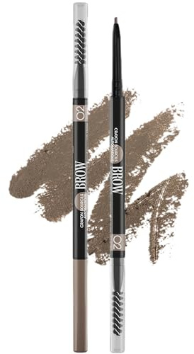 VIVIENNE SABO Augenbrauenstift Brow Arcade 02 Chocolate Brown | Microblading-Effekt, wischfest, integriertes Bürstchen, langanhaltend, Drehmechanik, natürliche Härchenoptik, Volle Kontrolle