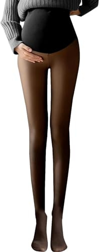 Umstandsstrumpfhose, warme, blickdichte Strumpfhose, Schwangerschafts-Leggings, Thermo-Leggings für Schwangere, glitzernd, Übergröße