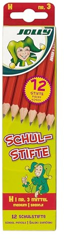 JOLLY Schulstifte H im 12er Pack: Ergonomisch & Langlebig für Schüler/Lehrer, Perfekt für den Schulalltag